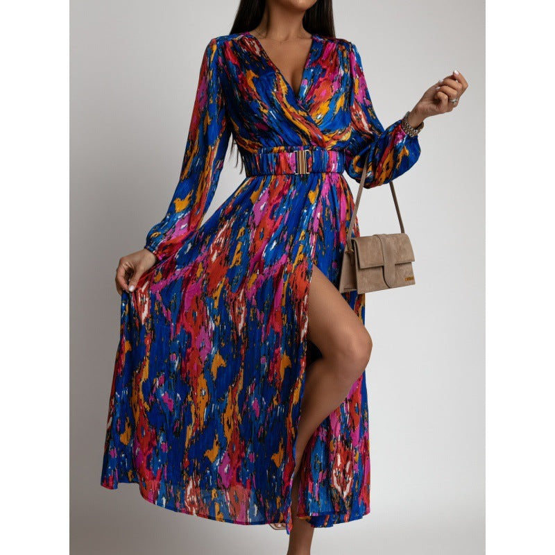 DIVA | Maxi Jurk met Ikat Print – Valt Op in Elke Zomerlook