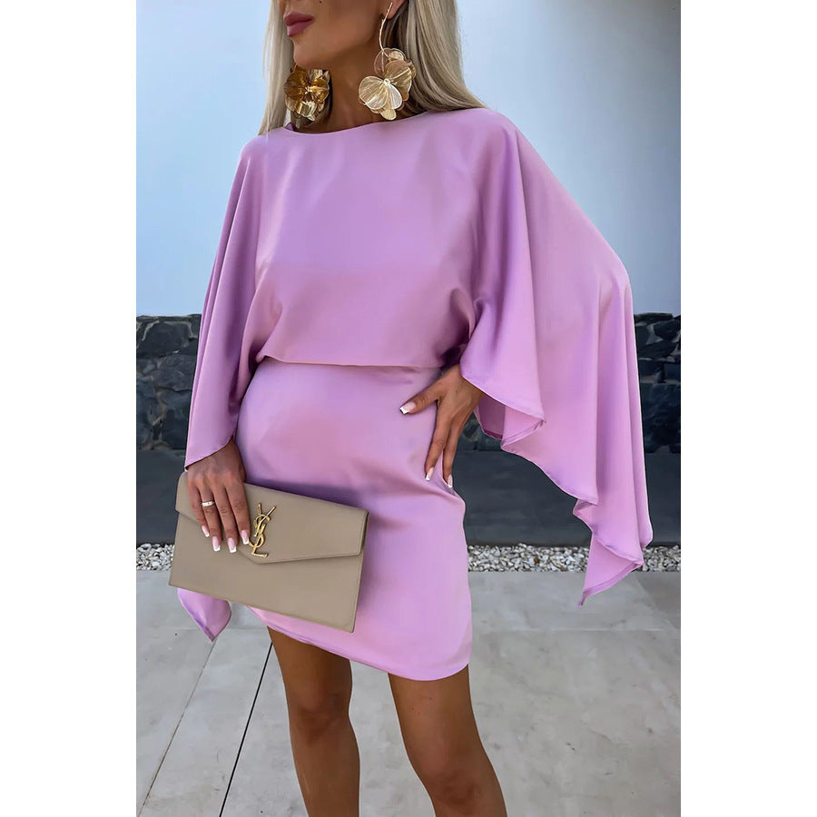 VERA | Cocktailjurk met Vlindermouwen – Chique Mini Jurk voor Feestjes en Events
