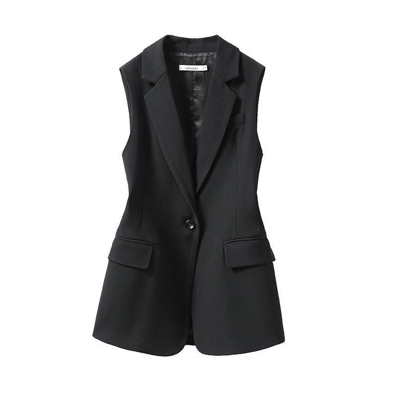 GITTY | Tailored Mouwloze Blazer – Elegante Layering Musthave