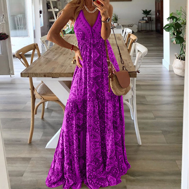 IDE | Bohemian Maxi Jurk – Zomerse Print & Comfort