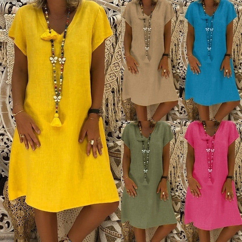 CATRIEN | Boho Zomerjurk – Licht, Los & Stralend ☀️