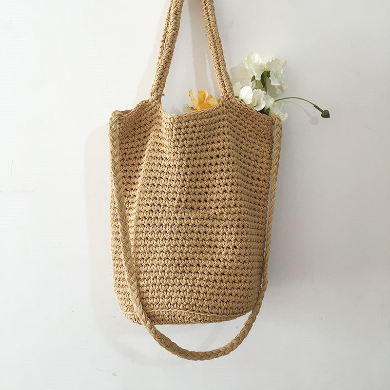 DILAY | Katoenen Geweven Schoudertas – Boho Chic voor Zomer & Strand