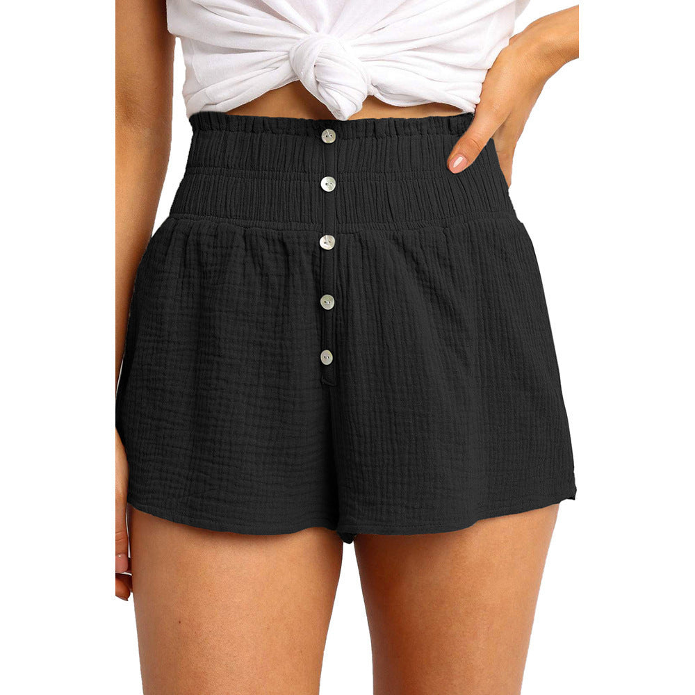 BRIDGET | Paperbag Shorts Dames – Hoge Taille Zomershort van Katoen