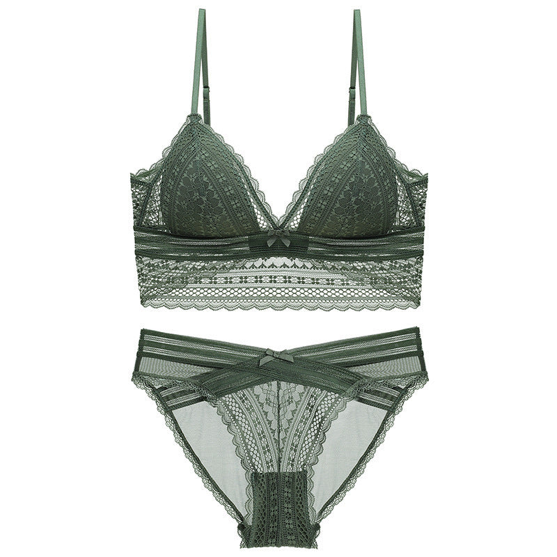 DAUPHINE | Kanten Lingerie Set – Bralette & Slip Zonder Beugel