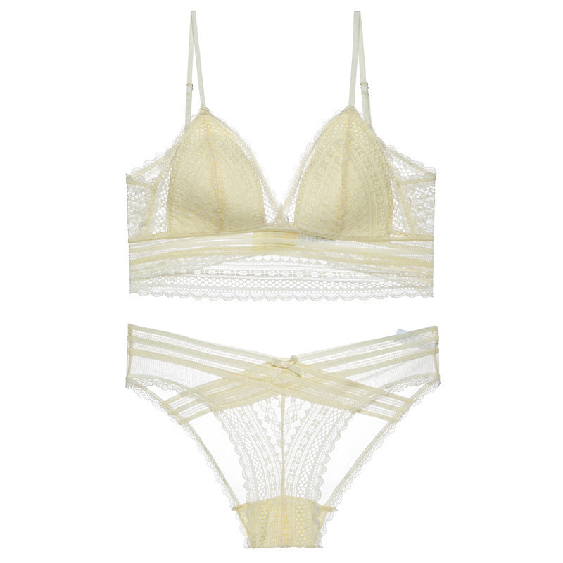 DAUPHINE | Kanten Lingerie Set – Bralette & Slip Zonder Beugel