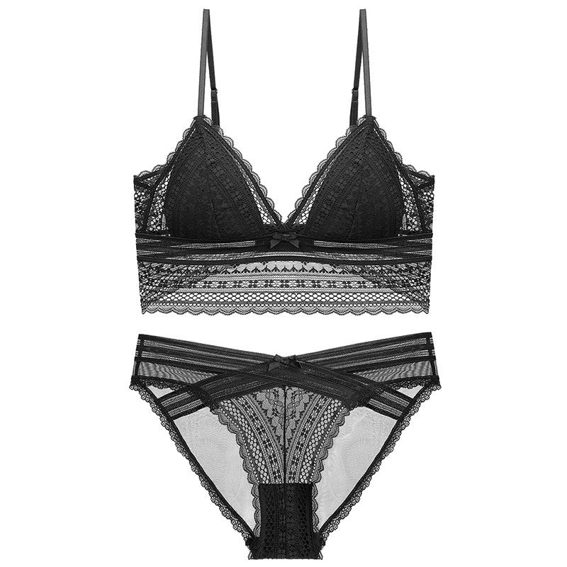 DAUPHINE | Kanten Lingerie Set – Bralette & Slip Zonder Beugel