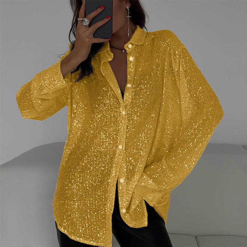 ZOYA | Glitter Blouse met Pailletten – Partyproof & Chic
