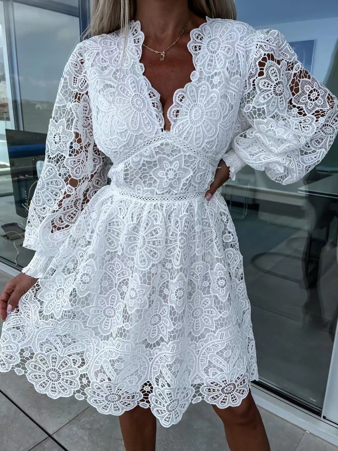 MIRABEL | Elegante Kanten Jurk – Romantische Zomerjurk Dames