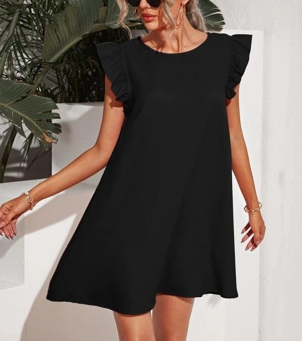 SITSKE | Luchtige Zomerjurk Dames – Jurk met Ruffle Mouwen in Diverse Kleuren