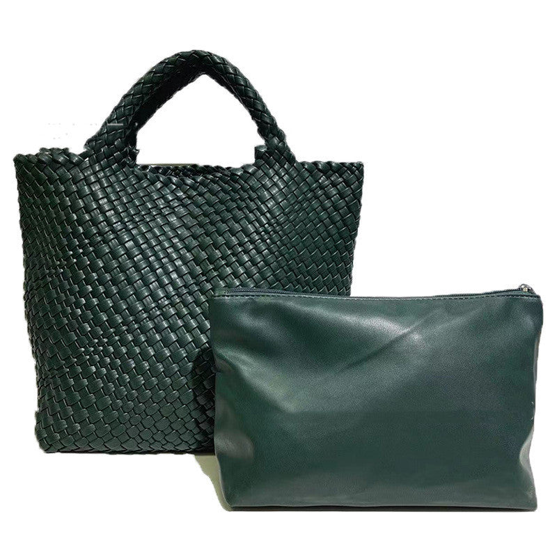 BEYZA | Gevlochten Shopper – Grote Tas met Binnenpouch Dames