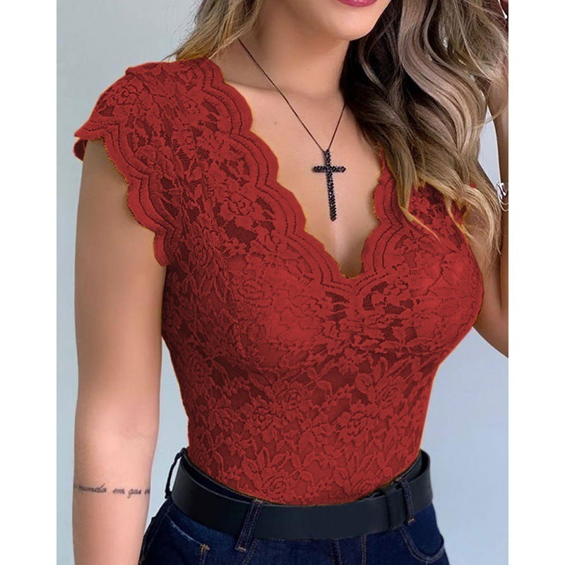 VICTORINE | Kant Dames Top – Elegant, Sensueel & Tijdloos