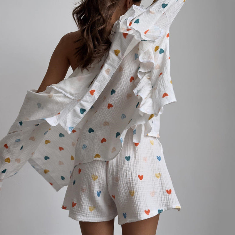 YOUNA | Leisure Suit met Hartjes – 2-delige Loungewear Set
