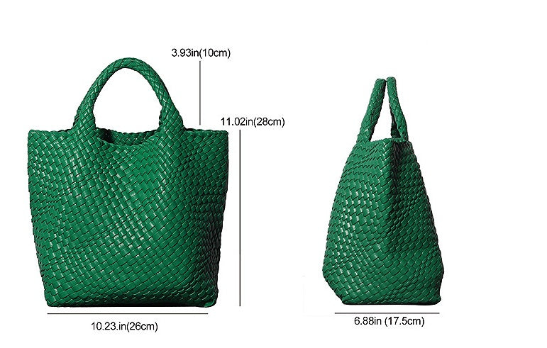 YENTE | Gevlochten Shopper – Zomerse Grote Tas met Binnenpouch