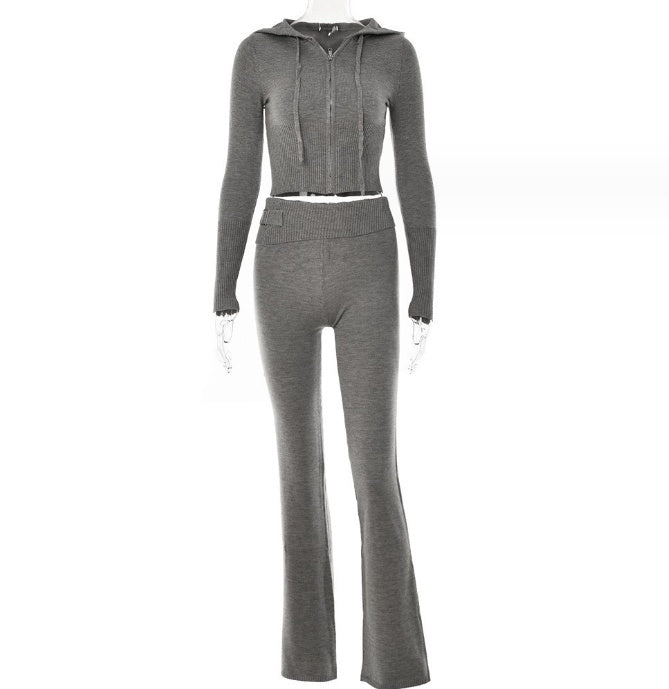 SIMONA | Gebreide Lounge Set Dames – Comfy Knit Two-Piece met Rits