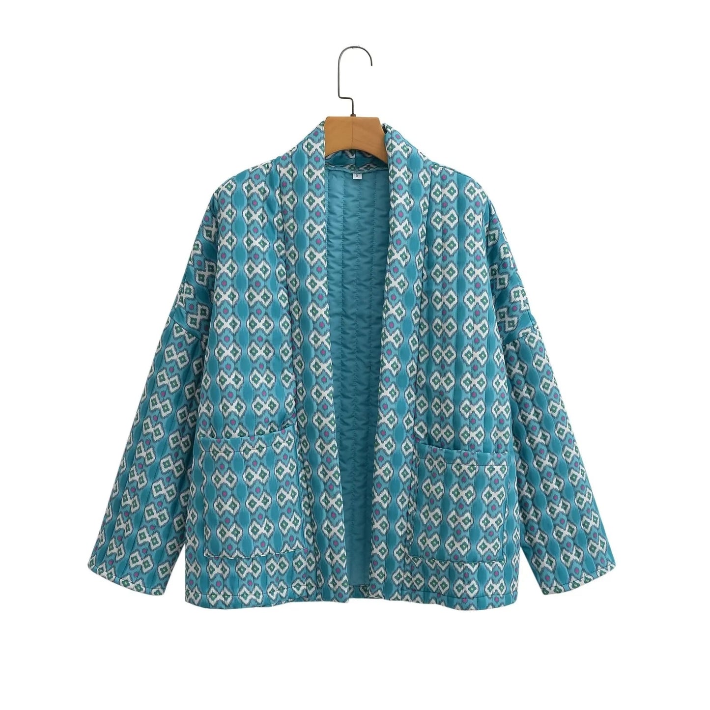 NISA | Bohemian Kimono Jacket – Katoenen Printjack met Plantenmotief