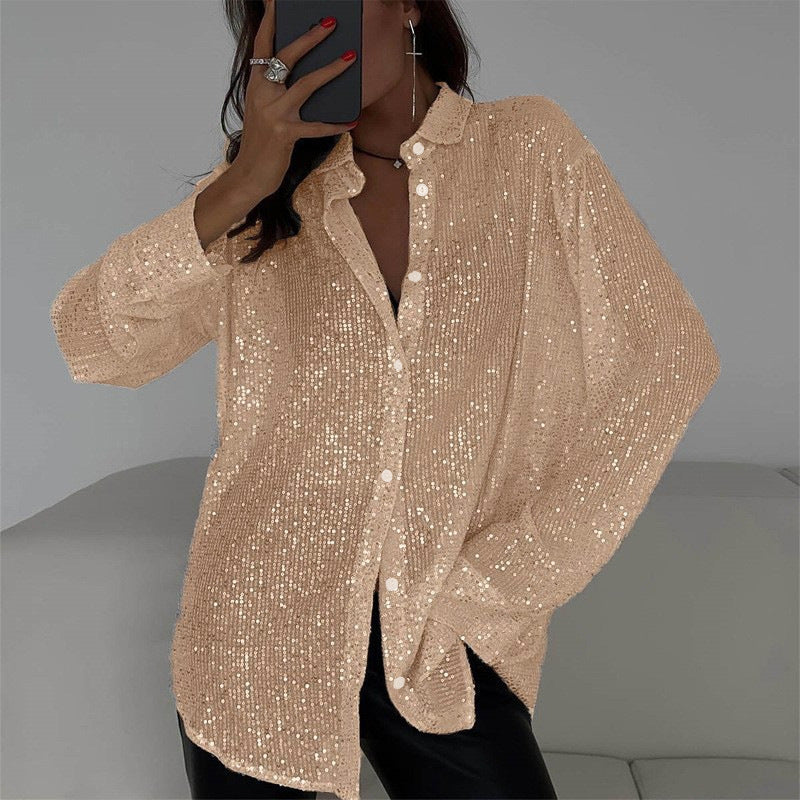ZOYA | Glitter Blouse met Pailletten – Partyproof & Chic