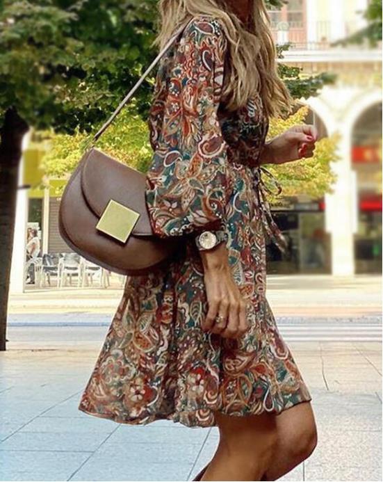 GENA | Bohemian Flair Mini Jurk – Luchtig & Vrouwelijk Design