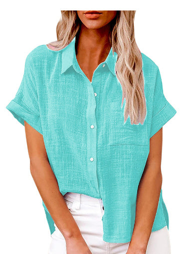 LILY | Casual Blouse met Korte Mouwen – Fris, Vrouwelijk & Perfect voor Elke Dag