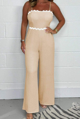 HELEEN | Strapless Jumpsuit met Golfrand – Elegant & Comfortabel