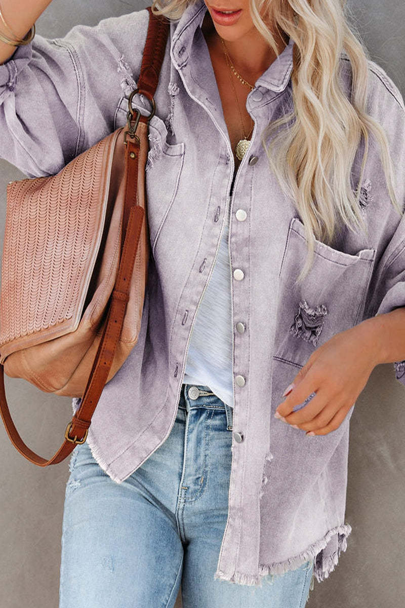 RINSKE | Vintage Destroyed Spijkerjas – Casual Denim Look