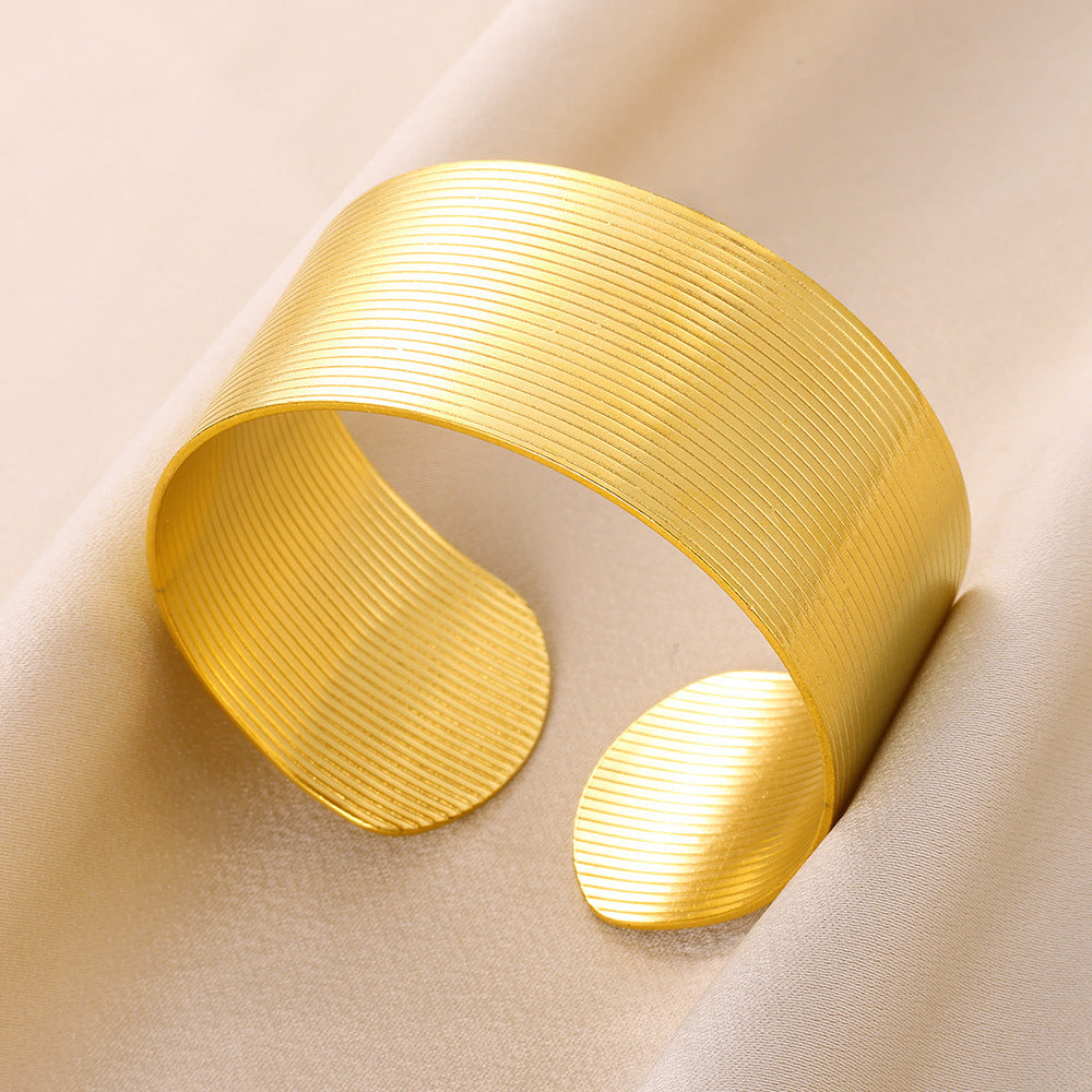 LUCIE | Goud - Zilver kleurige Cuff Armband – Statement Armbanden voor Dames