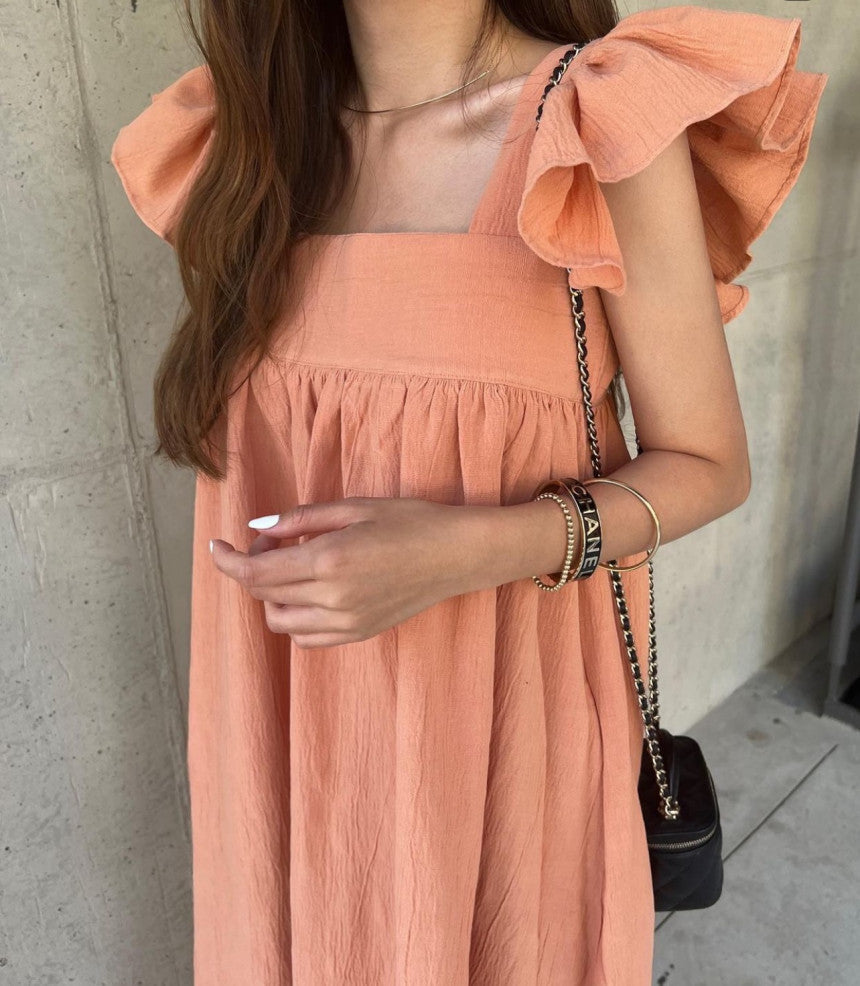 ELISSA | Boho Puff Maxi Jurk – Luchtige Katoenen Zomerjurk