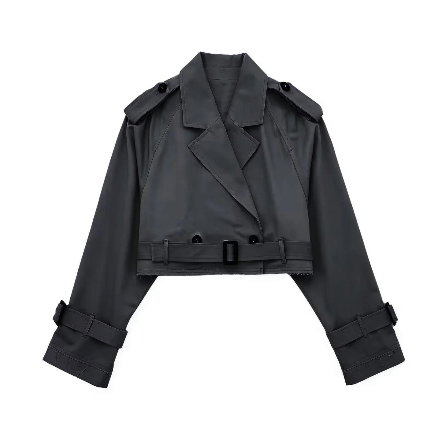 MAYA | Cropped Trenchcoat Beige – Modern, Chic & Onmisbaar in Jouw Garderobe