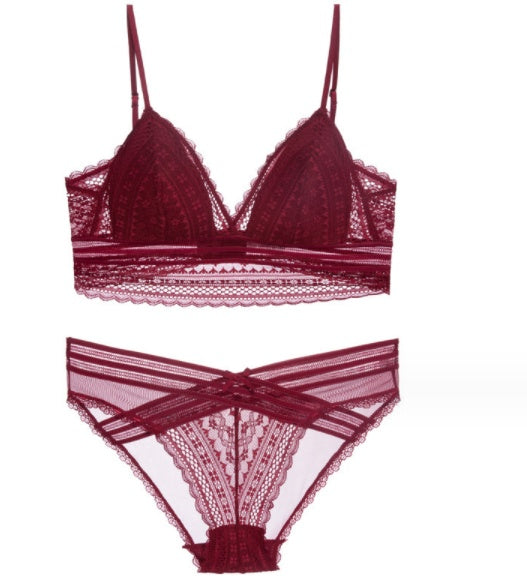 DAUPHINE | Kanten Lingerie Set – Bralette & Slip Zonder Beugel