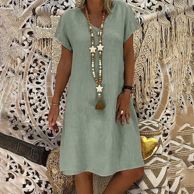 CATRIEN | Boho Zomerjurk – Licht, Los & Stralend ☀️