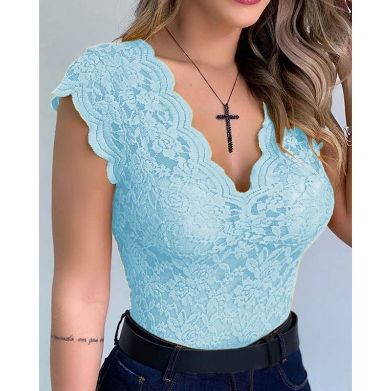 VICTORINE | Kant Dames Top – Elegant, Sensueel & Tijdloos