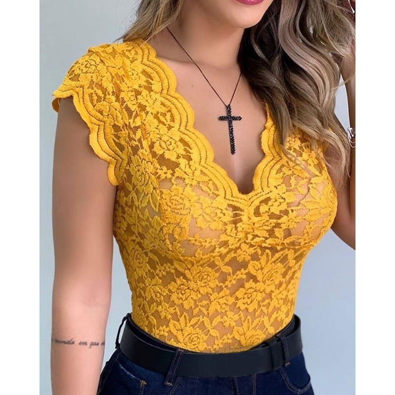 VICTORINE | Kant Dames Top – Elegant, Sensueel & Tijdloos