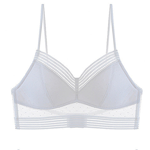 MARLOES |Transparante Lingerieset – Mesh Bralette & Slip met Modern Design (S t/m XL)