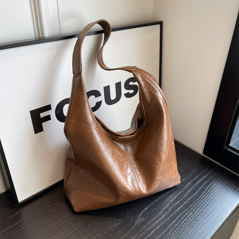 SIENNA | Schoudertas Dames β Minimalistisch Vegan Leer - Grote Shopper Bag