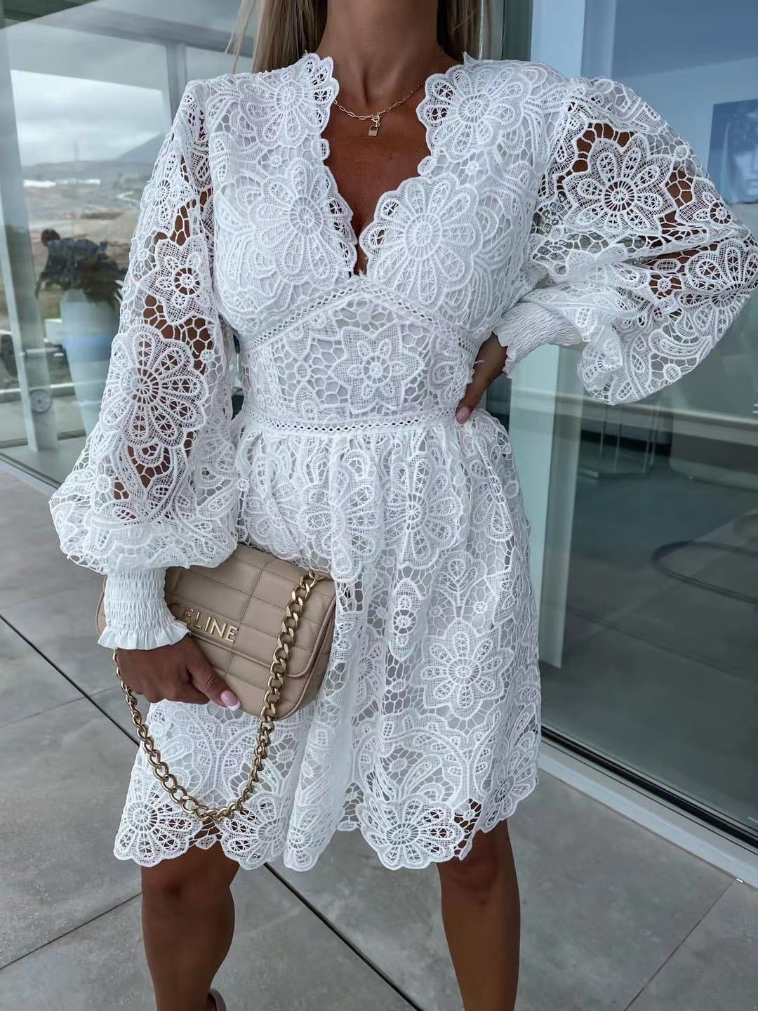 MIRABEL | Elegante Kanten Jurk – Romantische Zomerjurk Dames