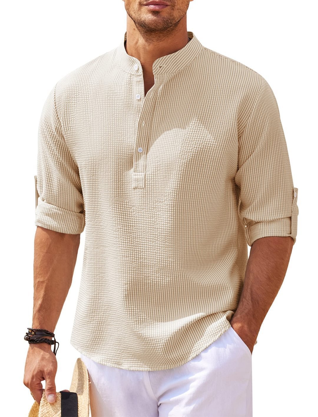 MAX | Casual Henley Shirt voor Mannen β Comfort en Stijl Gecombineerd!