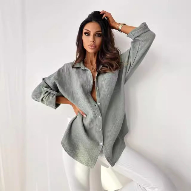 INNE | Luchtige Katoenen Blouse – Casual Chic in Kleurrijk Palet