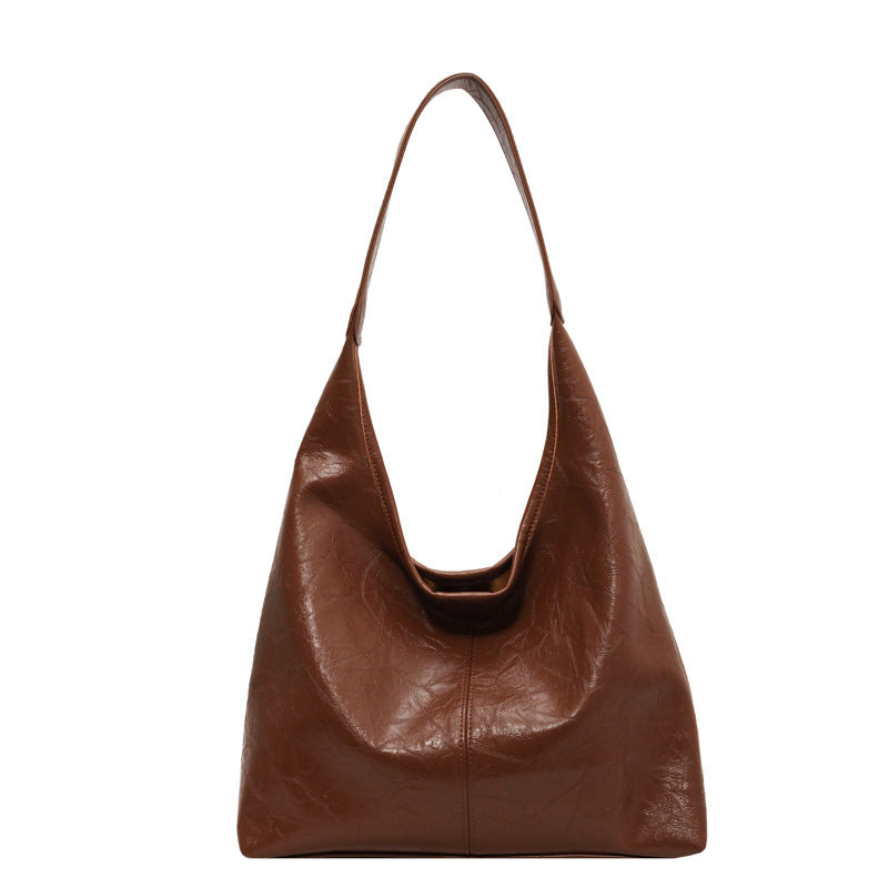 SIENNA | Schoudertas Dames β Minimalistisch Vegan Leer - Grote Shopper Bag