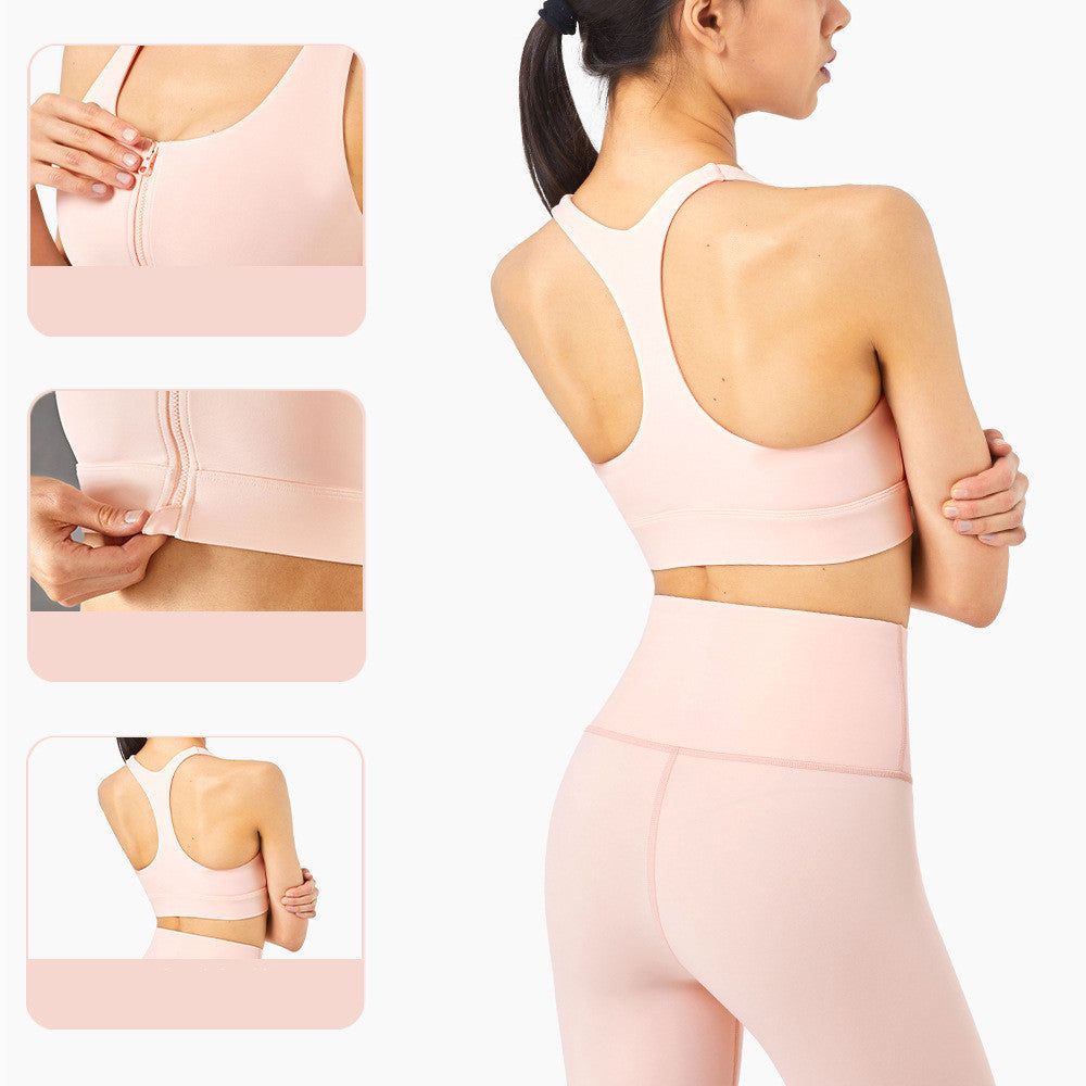 KLAASJE | Sport BH met Rits – Stevige en Comfortabele Sportbeha voor Dames