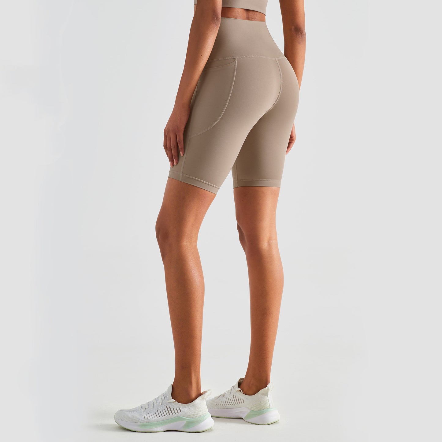 ROM | High Waist Sport Short Dames - Korte Legging met Zakken
