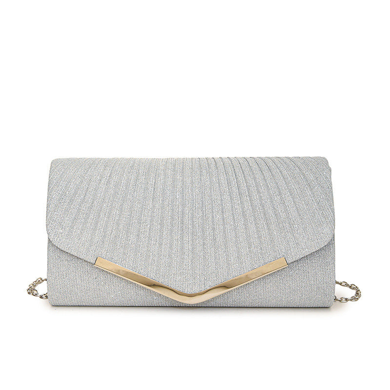 KHEIRA | Glitter Avondtas – Luxe Clutch met Gouden Details
