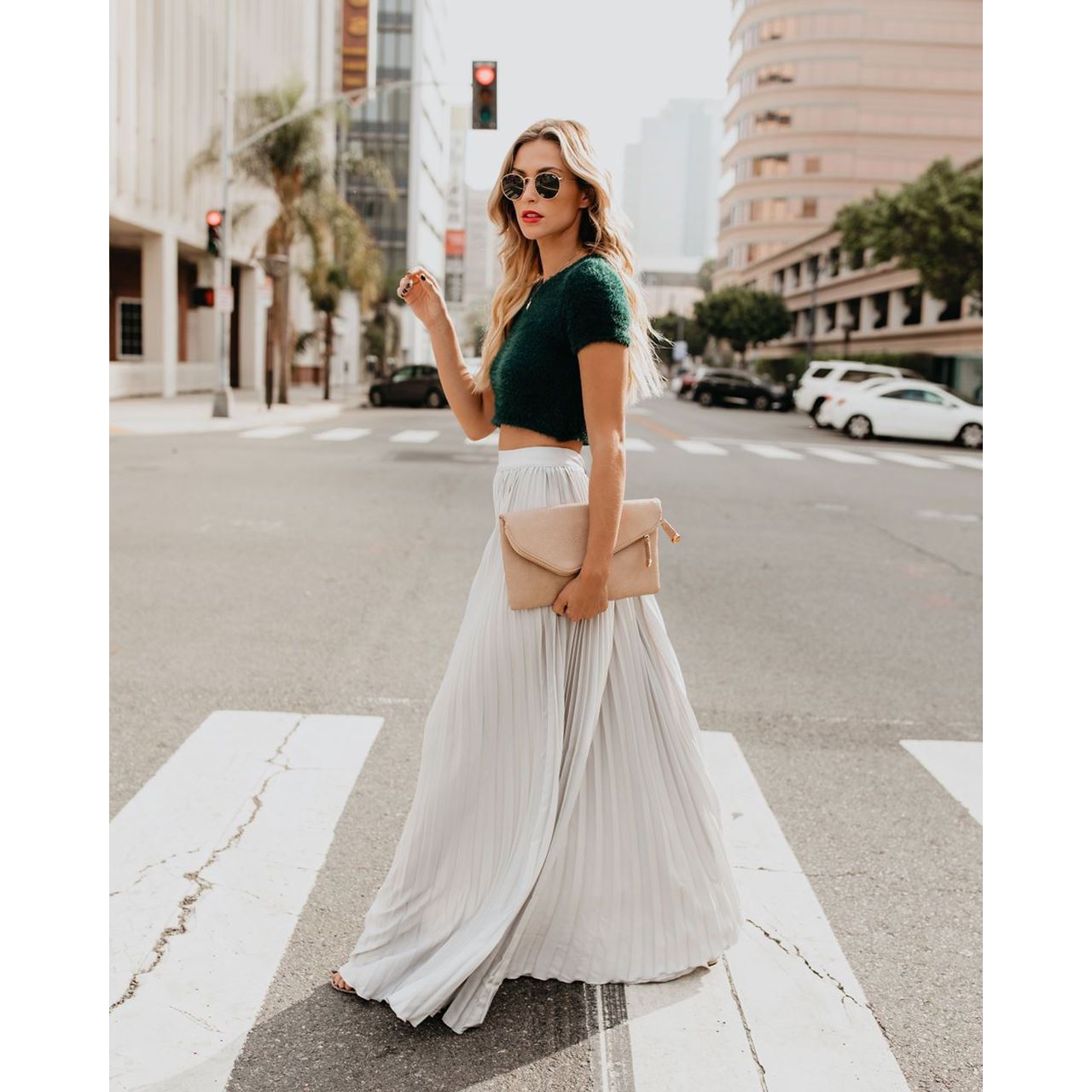 KARLIJN | Plissé Maxi Rok – Satijnlook in Diverse Kleuren | Vrouwelijke Elegantie