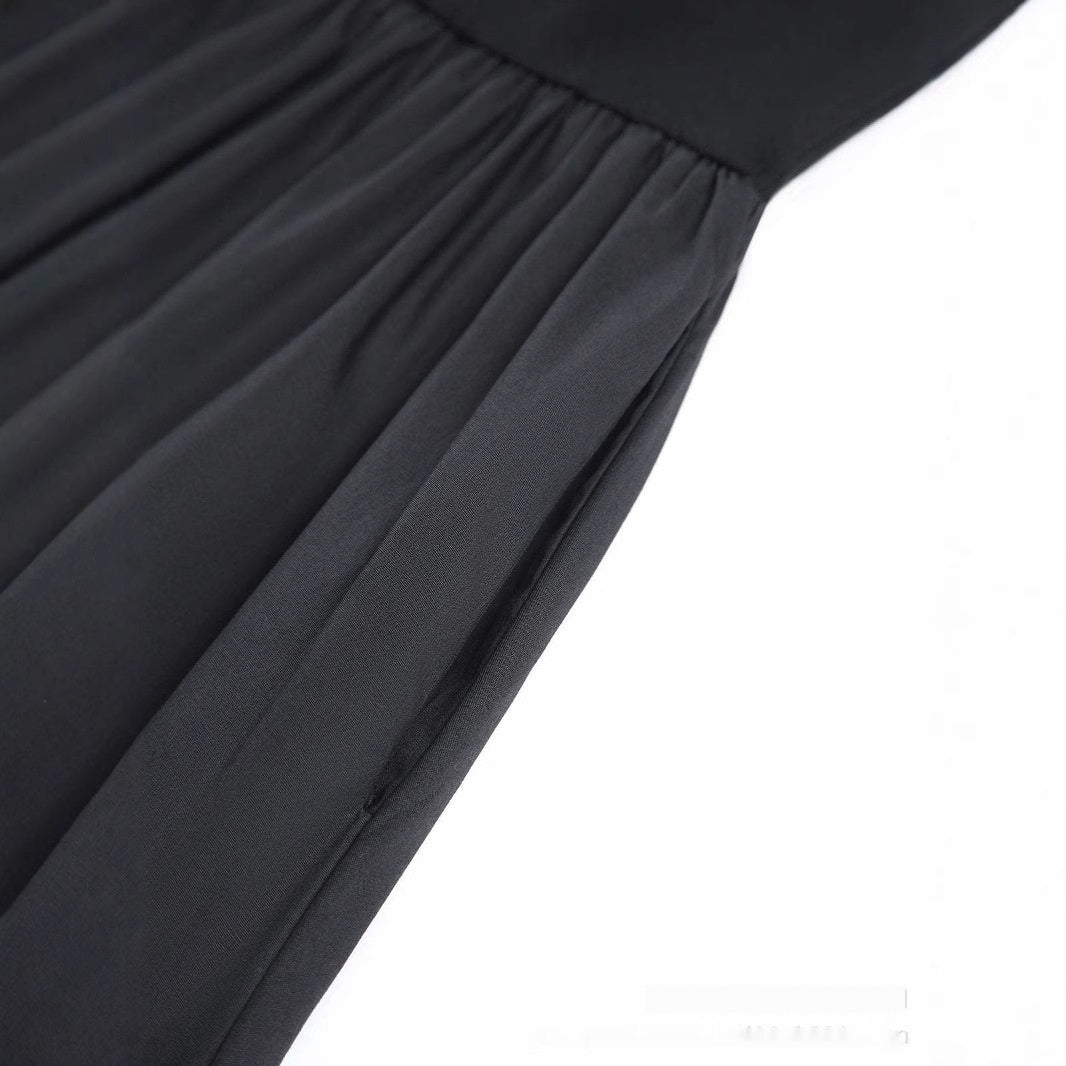 FLORENTINE | Casual Maxi Jurk met Zakken - Zwart-Wit Maxi Jurk Dames