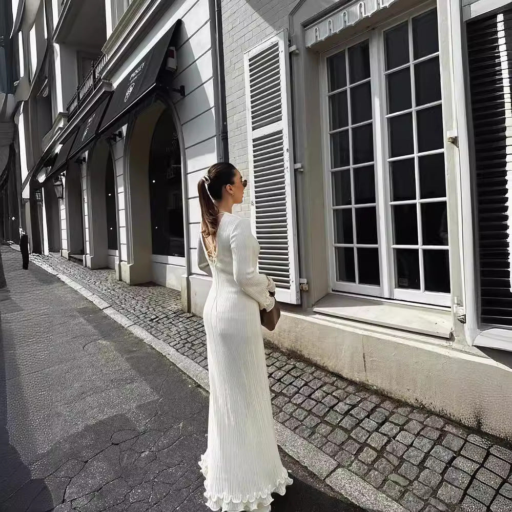 IVANKA | Elegante Gebreide Maxi Jurk – Chic & Comfortabel in 1 Look