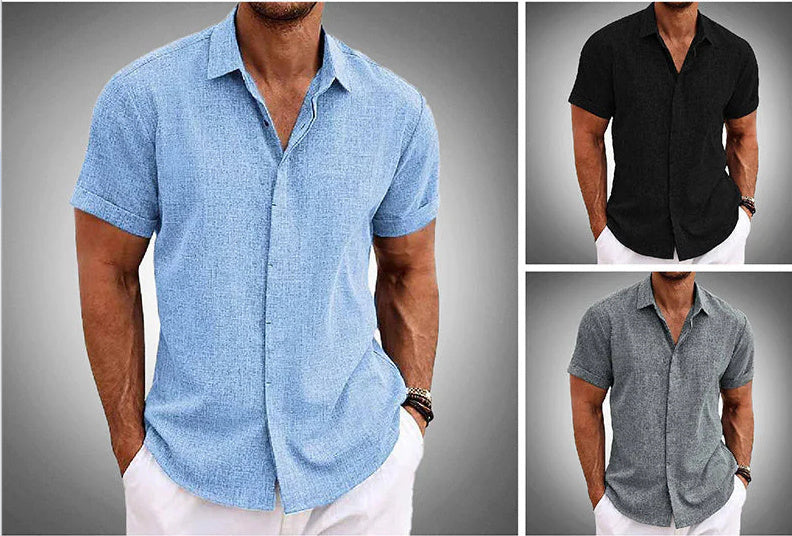 DIEGO | Casual Korte Mouwen Overhemd Heren – Comfortabel en Stijlvol