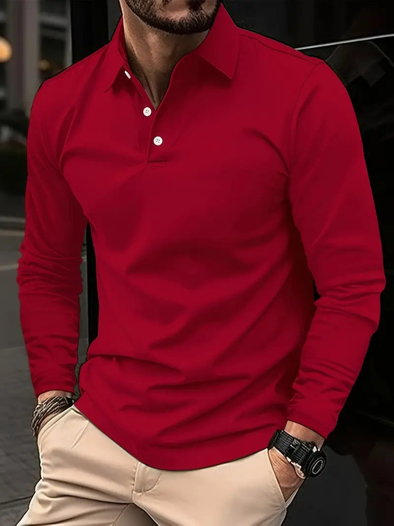 CODY | Heren Polo met Lange Mouwen – Slim Fit