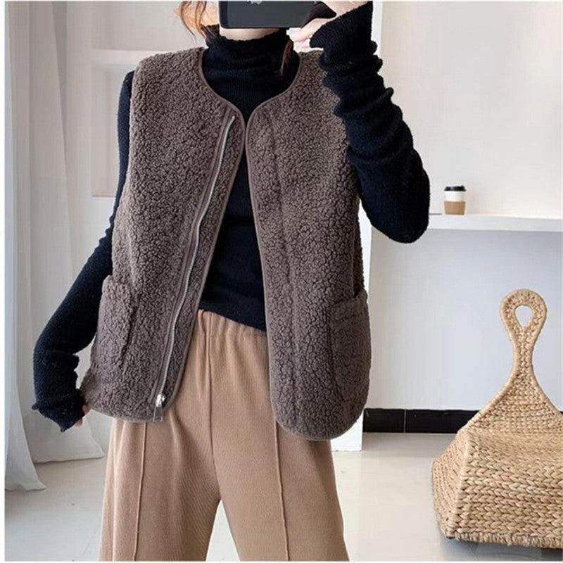 LUNA | Sherpa Gilet Dames – Zacht, Warm & Stijlvol Comfort