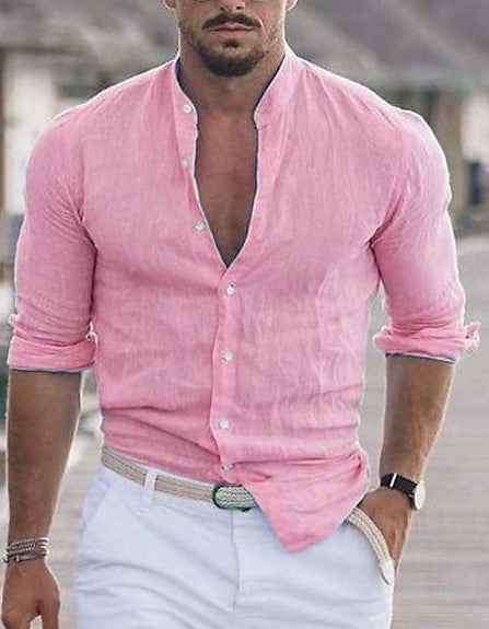 MATTHIEU | Linnen Longsleeve Shirt – Licht, Ademend & Stijlvol