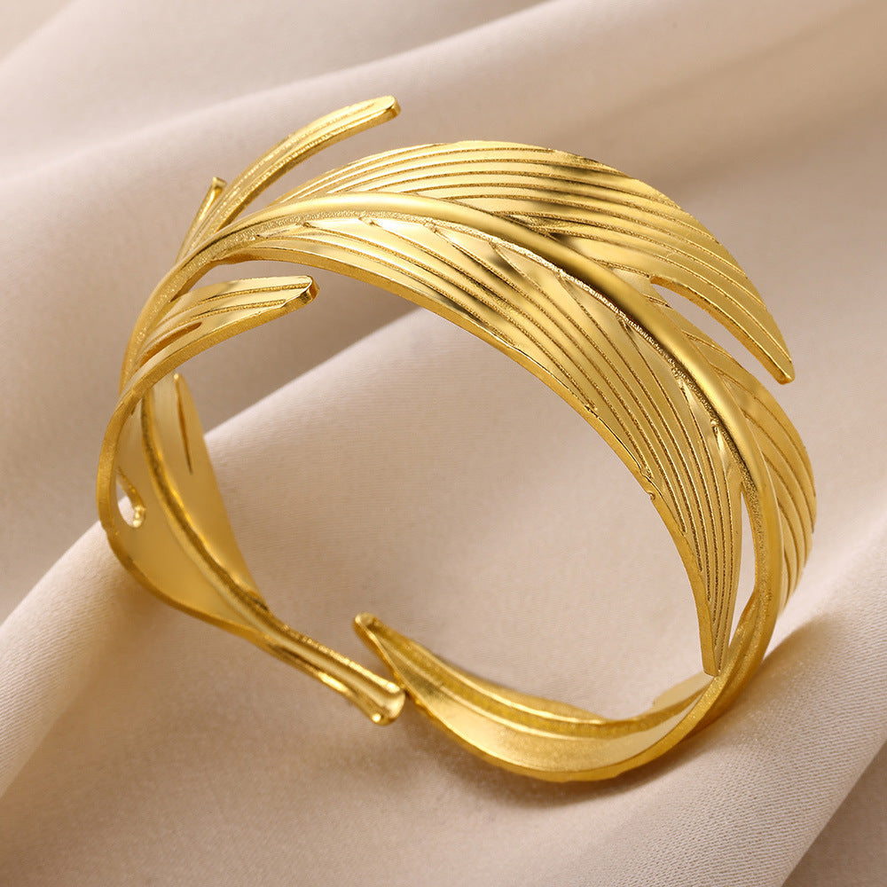 LUCIE | Goud - Zilver kleurige Cuff Armband – Statement Armbanden voor Dames