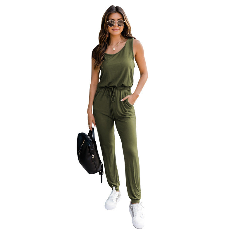 KATELIJNE | Casual Jumpsuit met Trekkoord – Zomer Musthave met Sportieve Touch