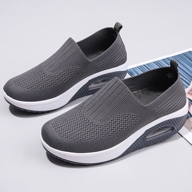 JOY | Dames Sneakers met Demping β Comfortabele Instappers met Verhoogde Zool
